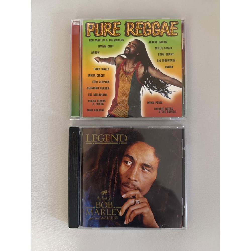 Bob Marley Legend The Best Of & Pure Reggae Compilation 2 CD Bundle Lot